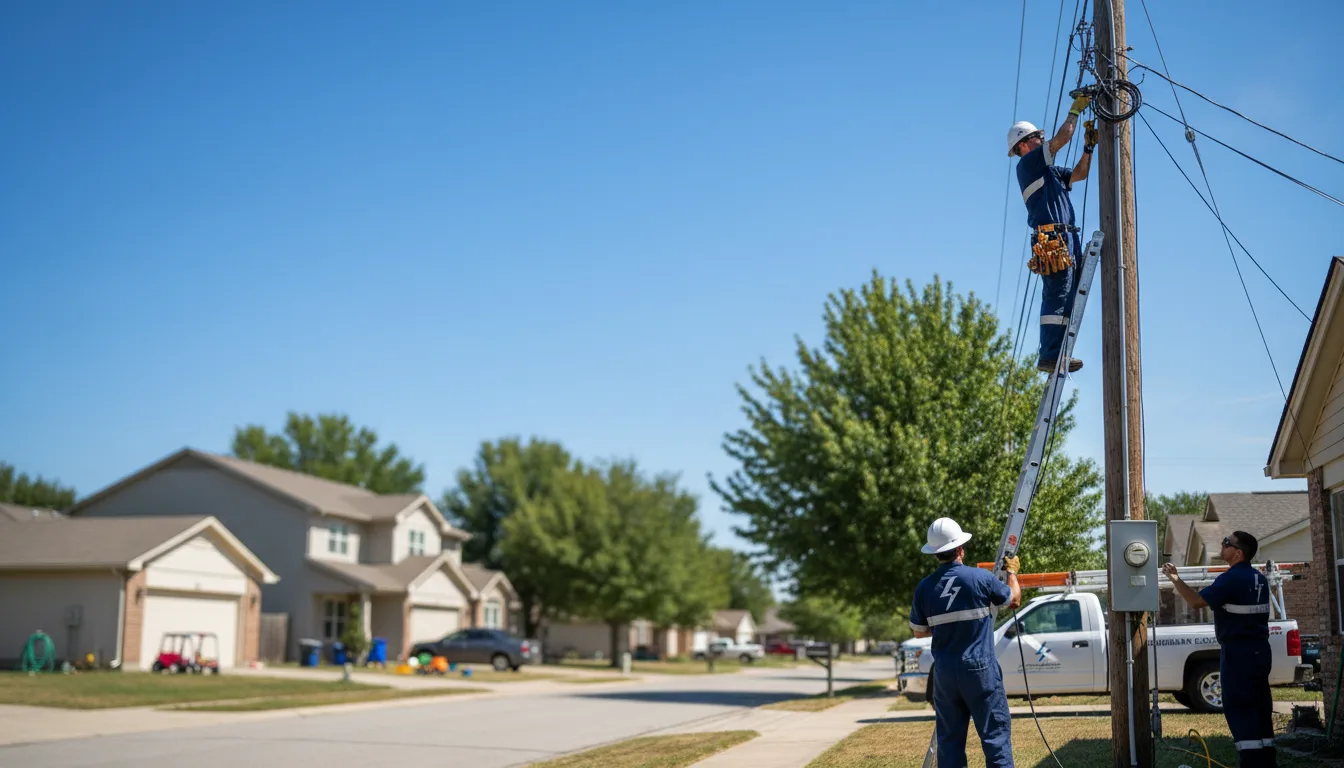 Residential electrician providing installation services in Palmyra, WI